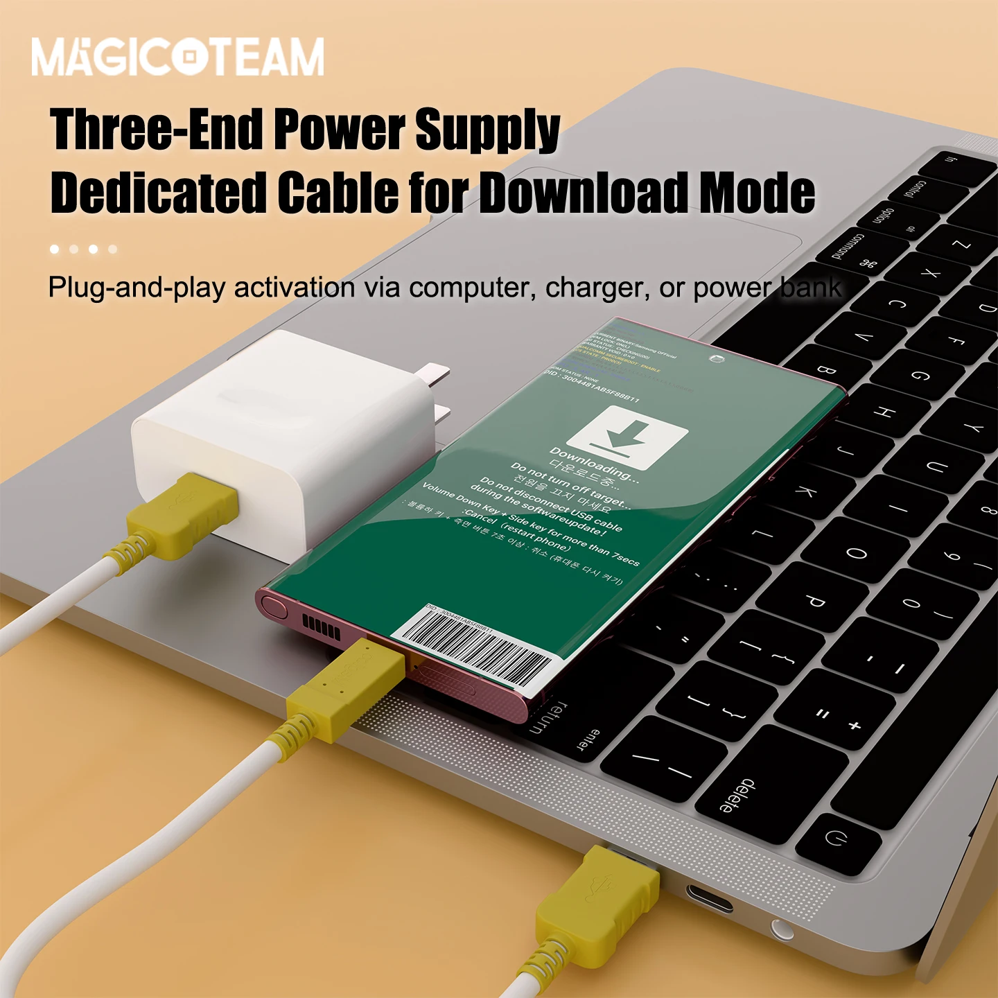 

Кабель MAGICOTEAM SAM Download Mode Line, совместимый с Samsung Note Galaxy, с портами Type-C, профессиональный инструмент для восстановления и прошивки