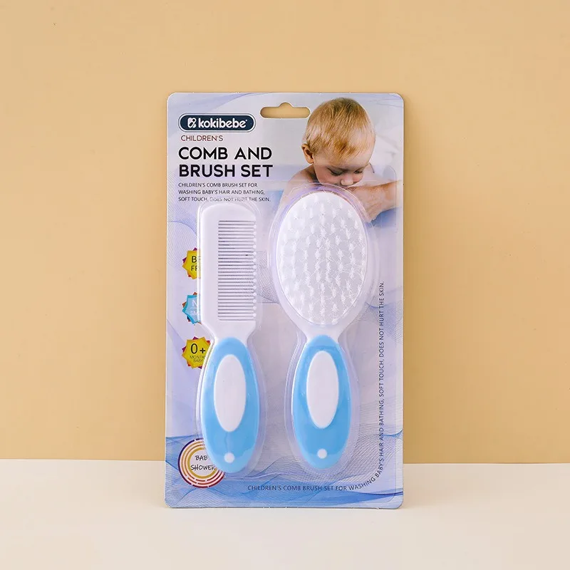 Juego de cepillos para el cabello y el cuerpo de bebé, depurador de baño de cerdas suaves, peine de pelo suave y cepillo de cuidado de lana para limpieza y aseo suaves