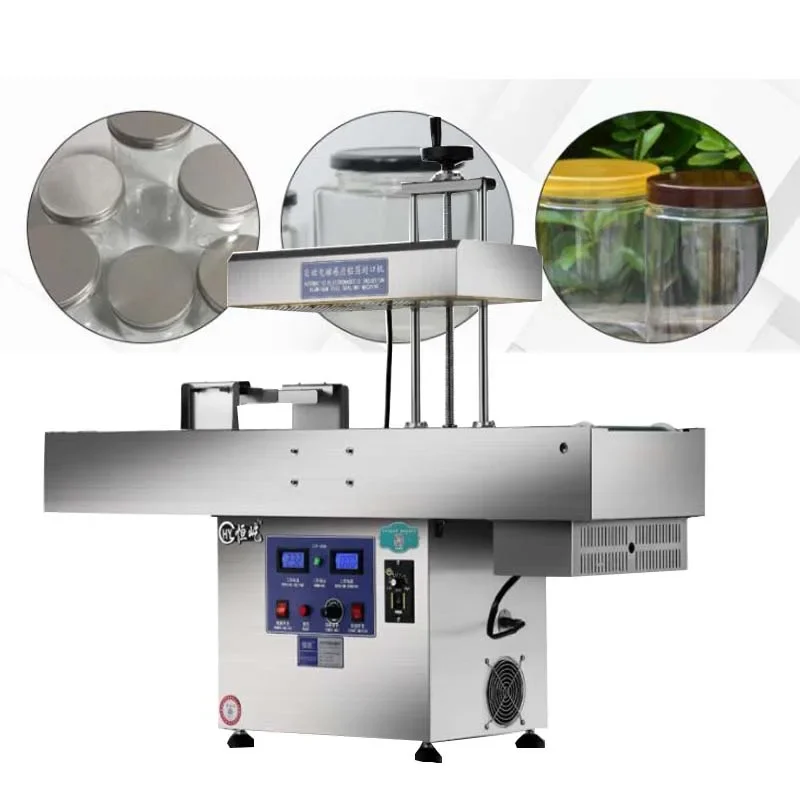 Sealing Machine Conveyor Belt Medicine Plastic Bottle Aluminum Foil Sheet  Induction Aluminum Foil Sealer Machine