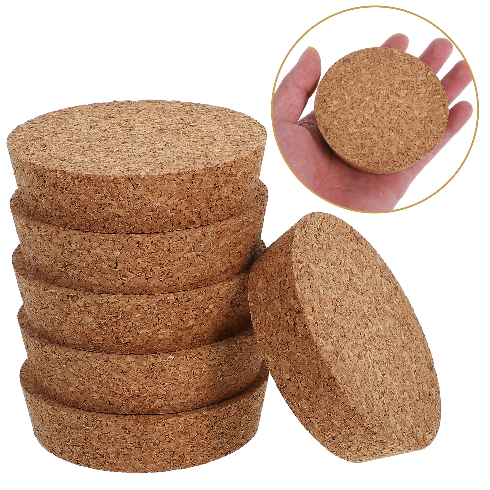 

6Pcs Cork Lids Glass Planter Hydroponic Vase Cover Plant Jar Cork Lid Replacement 80x20x73mm Small Vase Lids Canning Jar Stopper