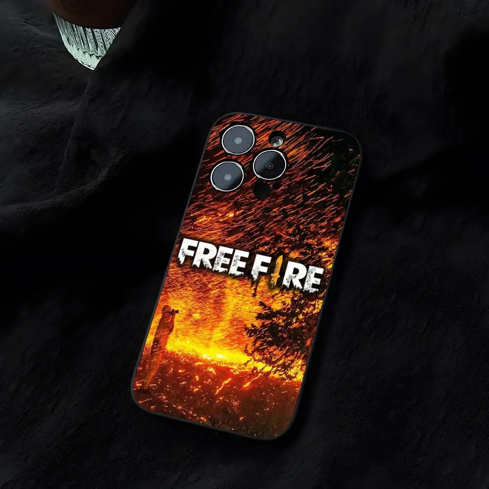 Free Fire Game Mouse Pad Funda for iphone 14 16 13 11 15ProMax 12 Pro Max Mini Xr Xs X 7 Plus Covers