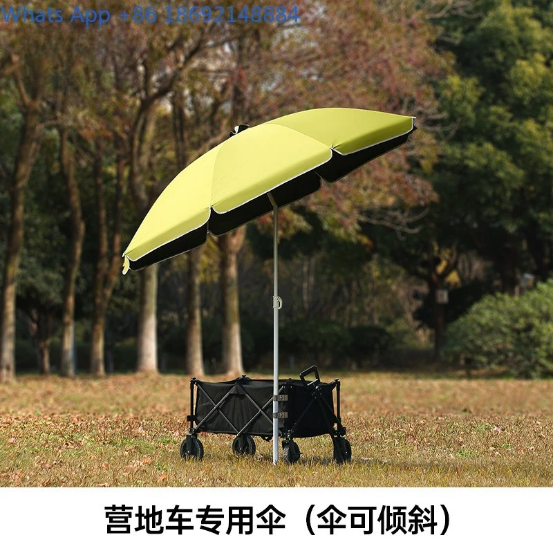 Adjustable Canopy for Camping Wagon Outdoor Sun Shade Umbrella for Rain Protection and Street Vending