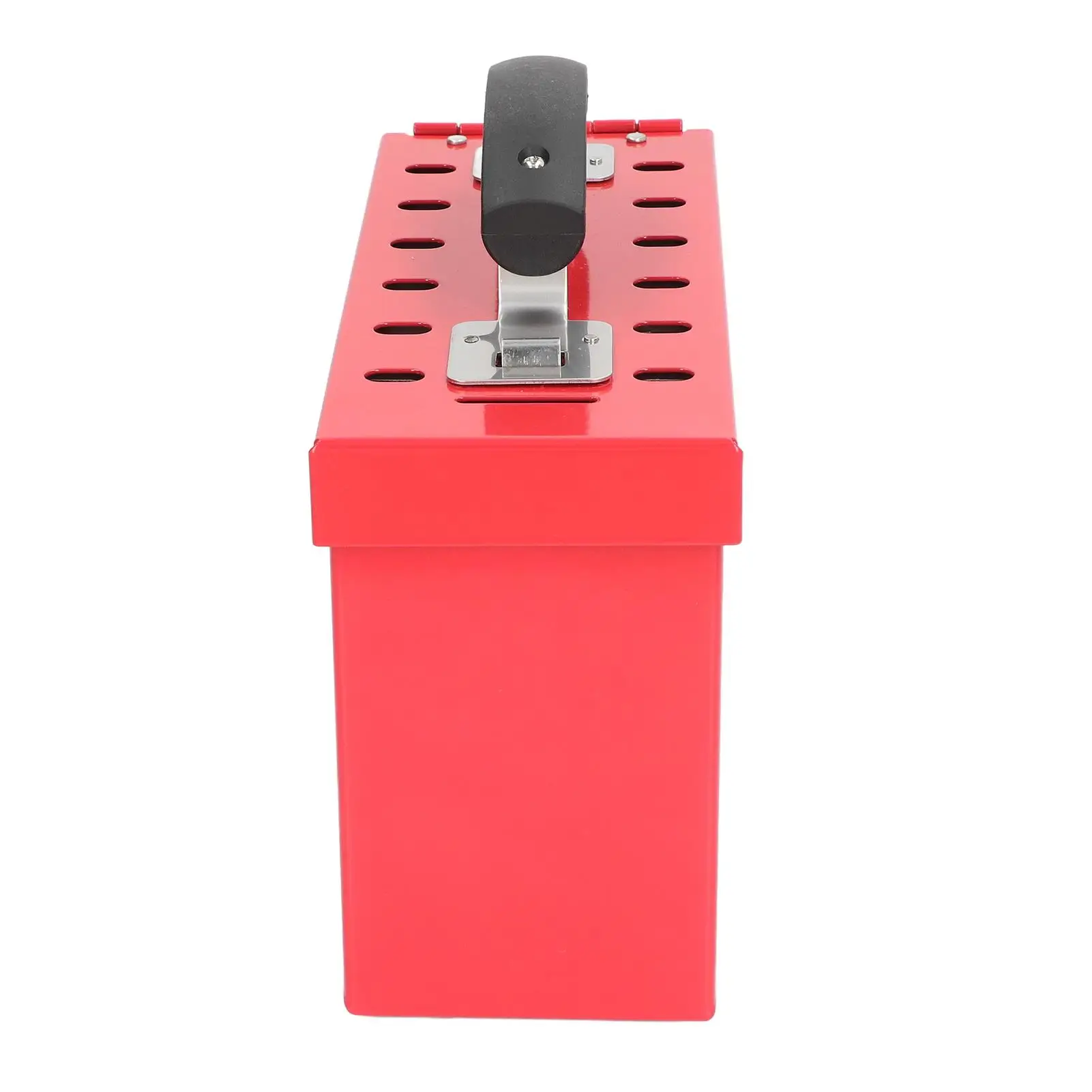 Red Steel Tagout Rack  Box Lockout Station for 12 for electric Power Locks