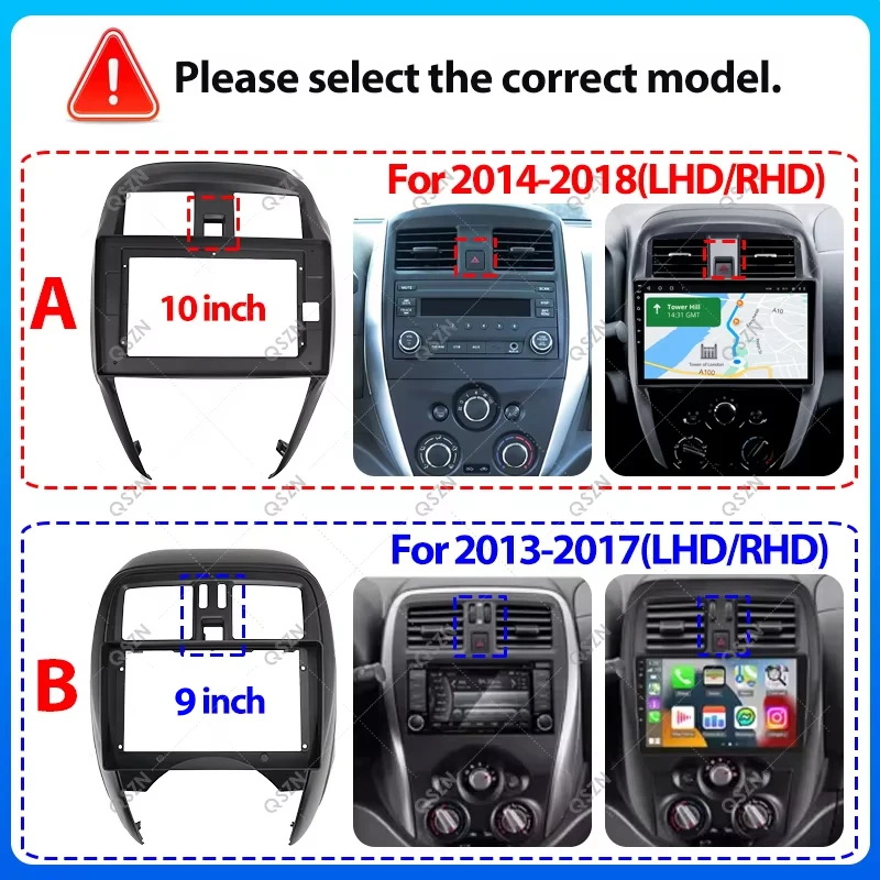 For Nissan Sunny Versa Micra March Note Almera Juke 2013-2018 Auto Radio GPS Navigation Car Radio Carplay Navigation GPS Player