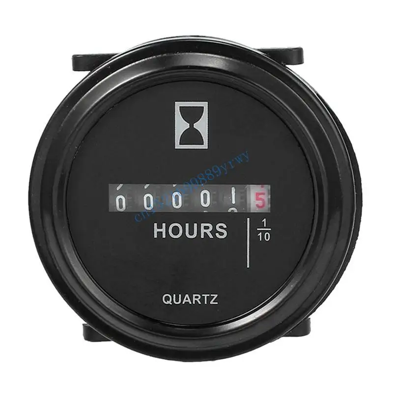 

6XDB 6-80V Digital Hour Meter Hourmeter Marine for Boat Engine 2" Round Waterp