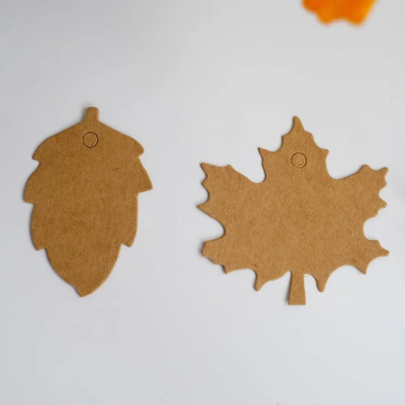 100 ورقة العلامات خمر العلامات الزخرفية الإبداعية DIY بها بنفسك الملحقات المواد فارغة شنق العلامات بطاقات الهدايا الخريف الخريف DIY بها بنفسك الديكور