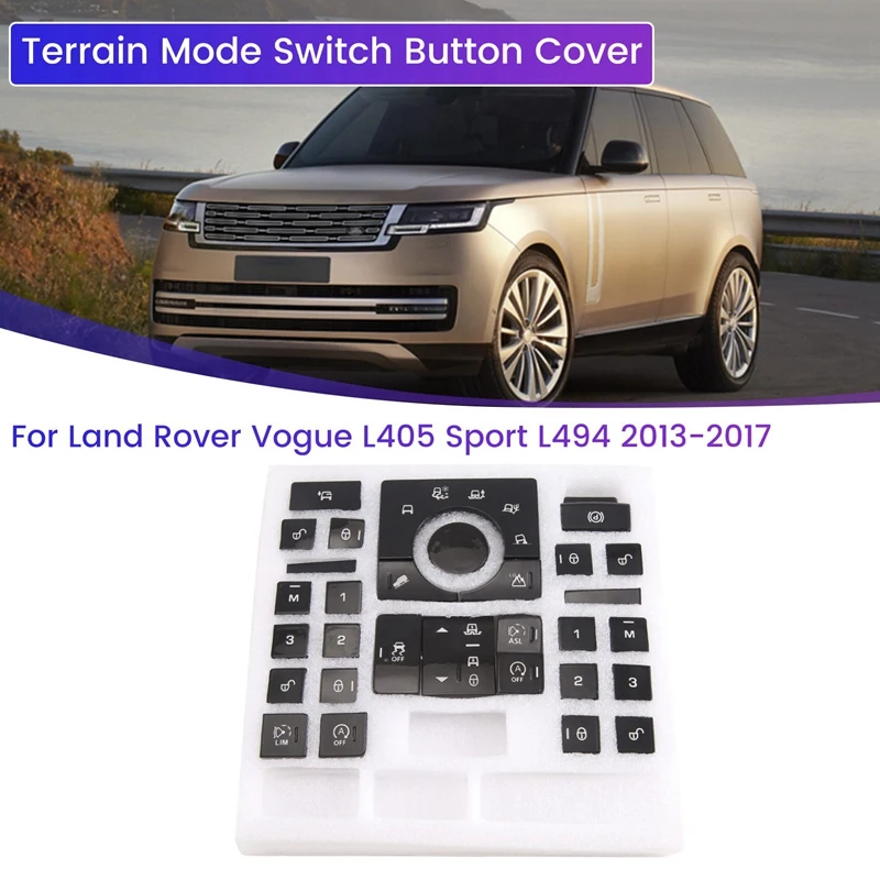 Car Terrain Mode Switch Button Cover For Land Rover  L405 /Sport L494 2013-2017 Interior Replacement Parts