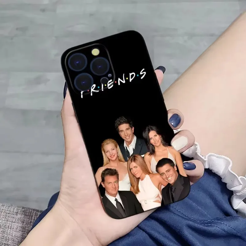 

Funny Coffee Friends TV Show Phone Case For iPhone 16 15 11 12 14 13 Pro Max Mini X XSMax XR 7 8 Plus SE4 16e Silica Cover Funda