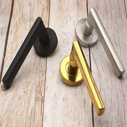One Side Door Handles for Interior Doors Outside Black Door Handle Black Golden Silver Door Pulls Without Lock