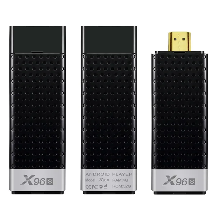 X96S Mini Amlogic S905Y2 TV Stick, 5G WiFi TV Dongle Media First, Smart Android 9.0 TV Box