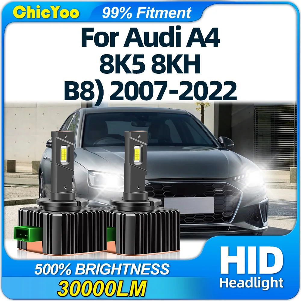 

Canbus LED Headlight HID Bulbs 30000LM Car Xenon Lights 12V Plug And Play For Audi A4 (8K2 8K5 8KH B8) 2007-2019 2020 2021 2022