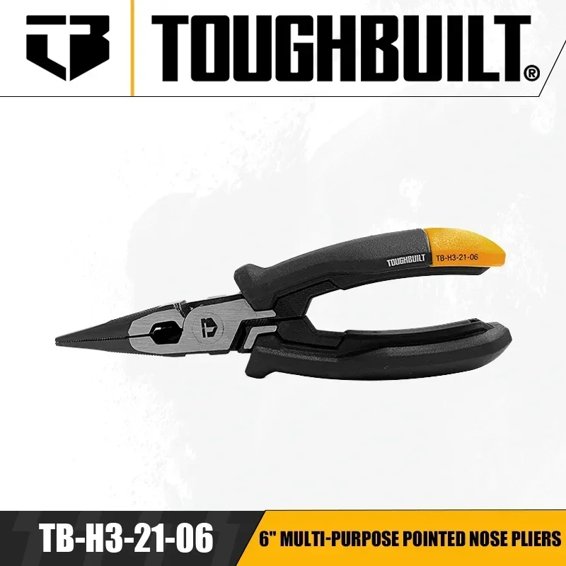 TOUGHBUILT TB-H3-21-06 다목적 뾰족한 코 펜치, 수공구, 6 인치