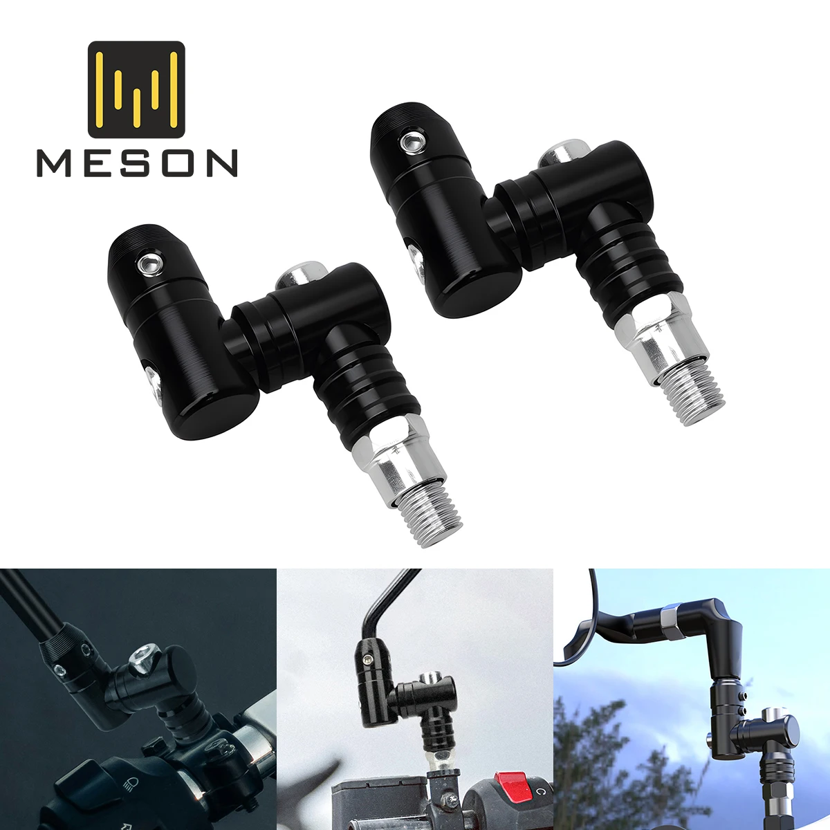 

Крепление для зеркала заднего вида на мотоцикл, удлинитель зеркала для мотоцикла, аксессуары для руля для мужчин, женщин и всей семьи, для активного отдыха