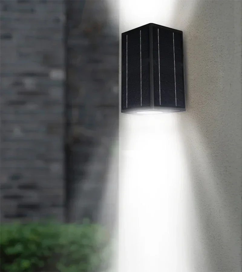 good price aluminum up and down all in one solar wall light outdoor waterproof