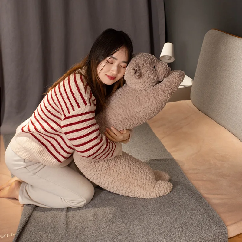 Long Giant Stuffed Rabbit&Bear Toys Pillow Girls Lover Sleep Huggable Dolls Pillow Room Bed Sofa Cushion Birthday Gift For Kids