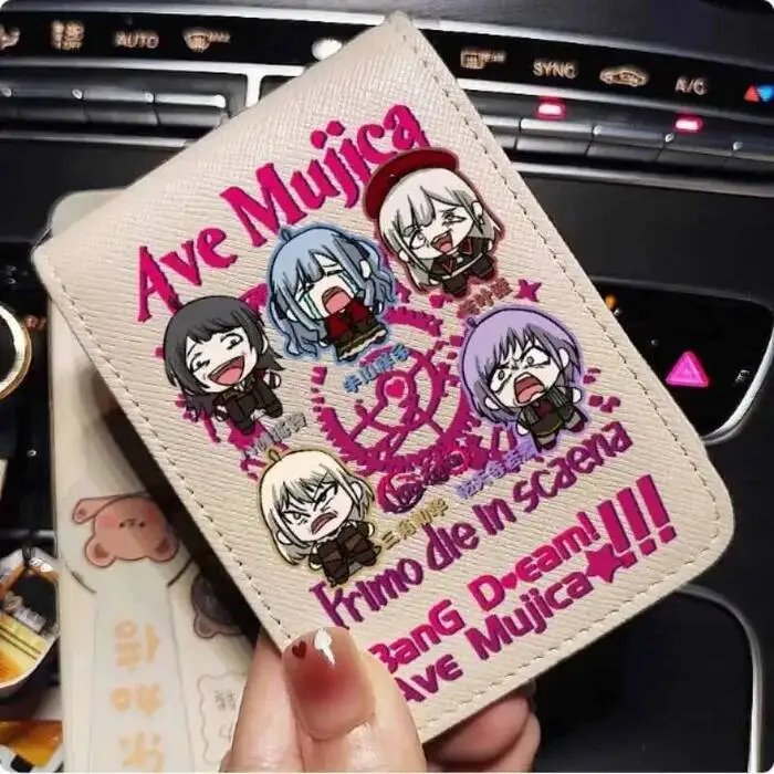 

Bangdreamave Mujica модный кошелек из искусственной кожи, держатель для карт, сумка для косплея, подарок B2059, аниме