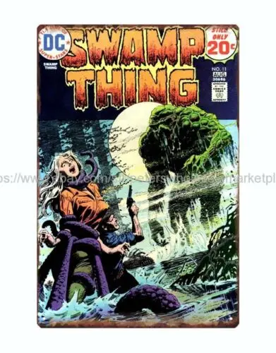 Комикс Swamp Thing, металлический жестяной знак, Репродукция сада для дома