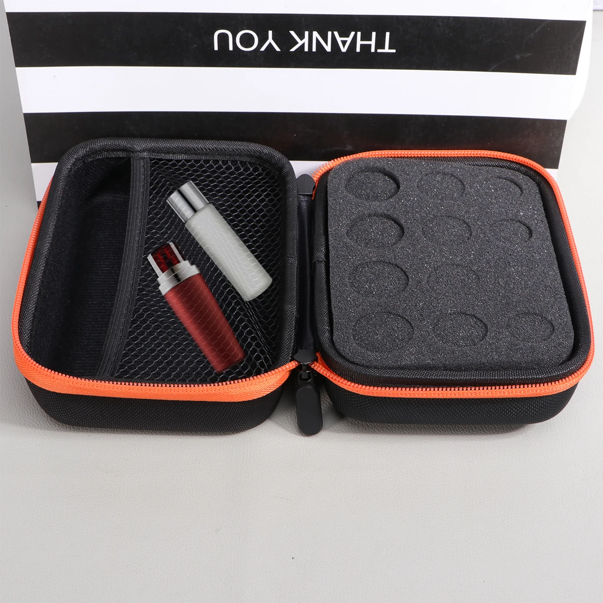 

Essential Oils Bag 12 Protection Case For Essential Oils Pcs Orange Compact Travel Carry EVA Material Trip Bottle Holder Water