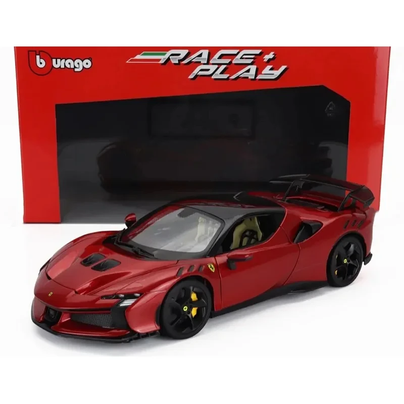 Bburago 1:18 Ferrari Sf90 Xx Stradale Bianco Automodell Legierung Miniaturdruckguss Modell Ferrari Sportwagen Modell Spielzeug Geschenk