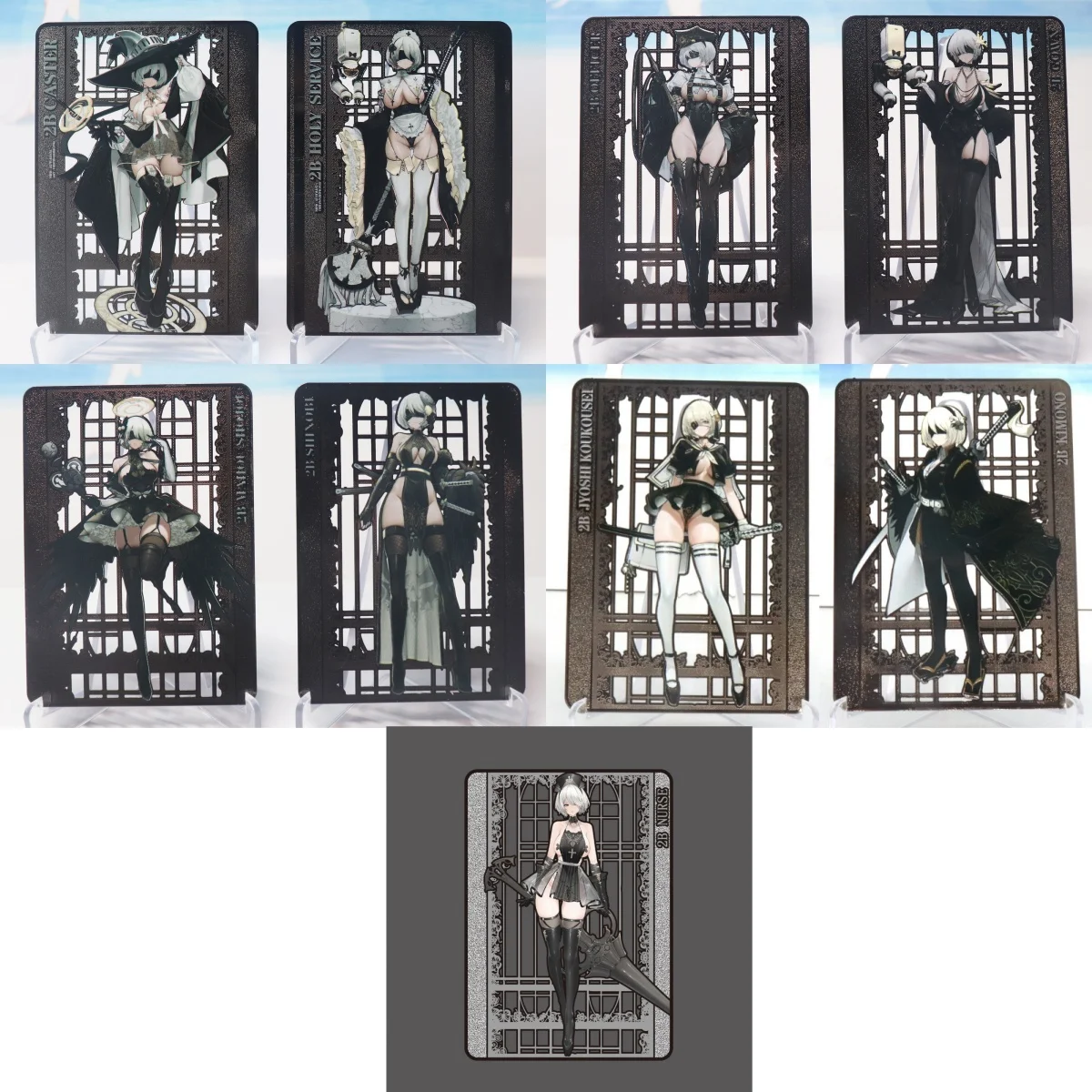 novo-nier-automata-yorha-no-2-cartoes-de-metal-pretos-diy-tipo-b-63x88mm-com-relevo-oco-acg-goddess-2b-para-colecao-de-jogos-e-presente