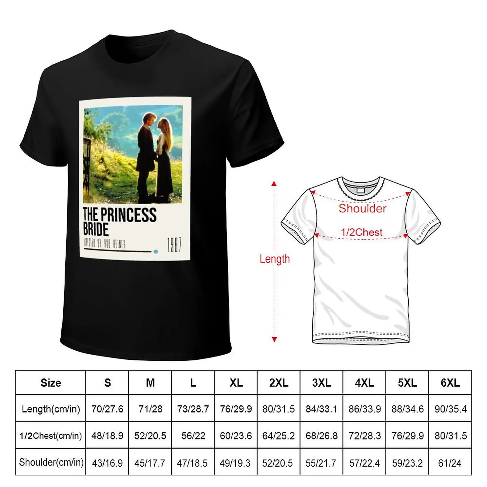 The Princess Bride Movie Poster T-Shirt street wear shirts graphic funny t shirts men