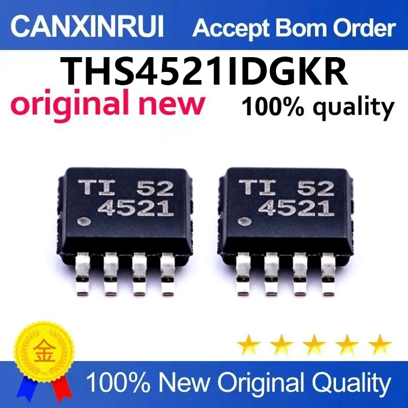 (5pcs-100pcs)New original THS4521IDGKR THS4521 silk screen 4521 VSSOP-8 fully differential amplifier
