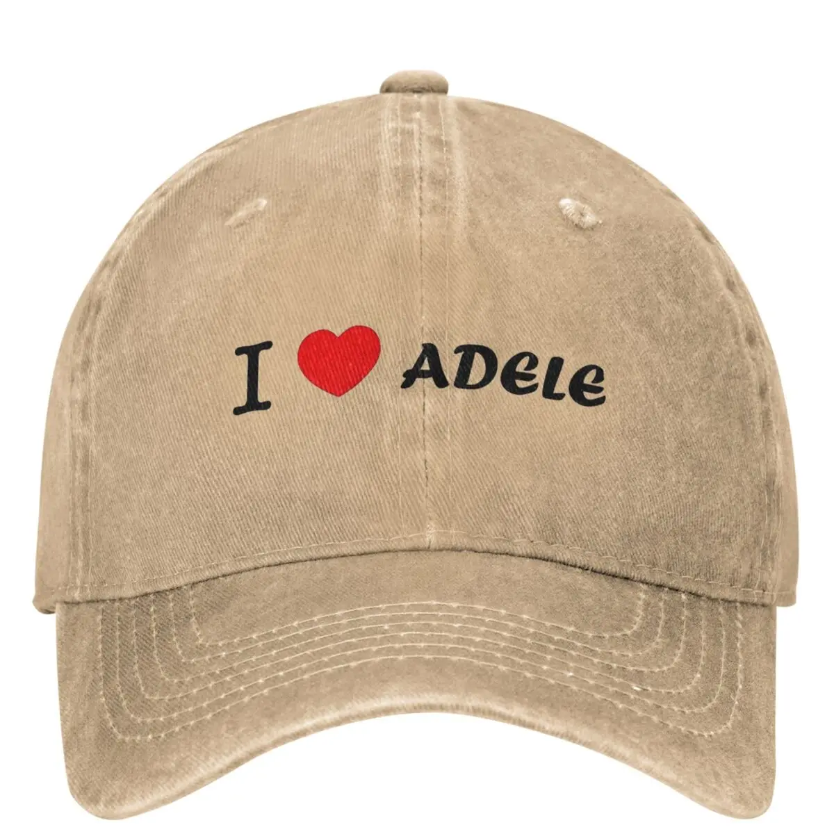 Classic I Heart Adele Fan Gift Baseball Cap Unisex Distressed Washed Sun Cap Outdoor Running Golf Casquette Soft Hats Cap