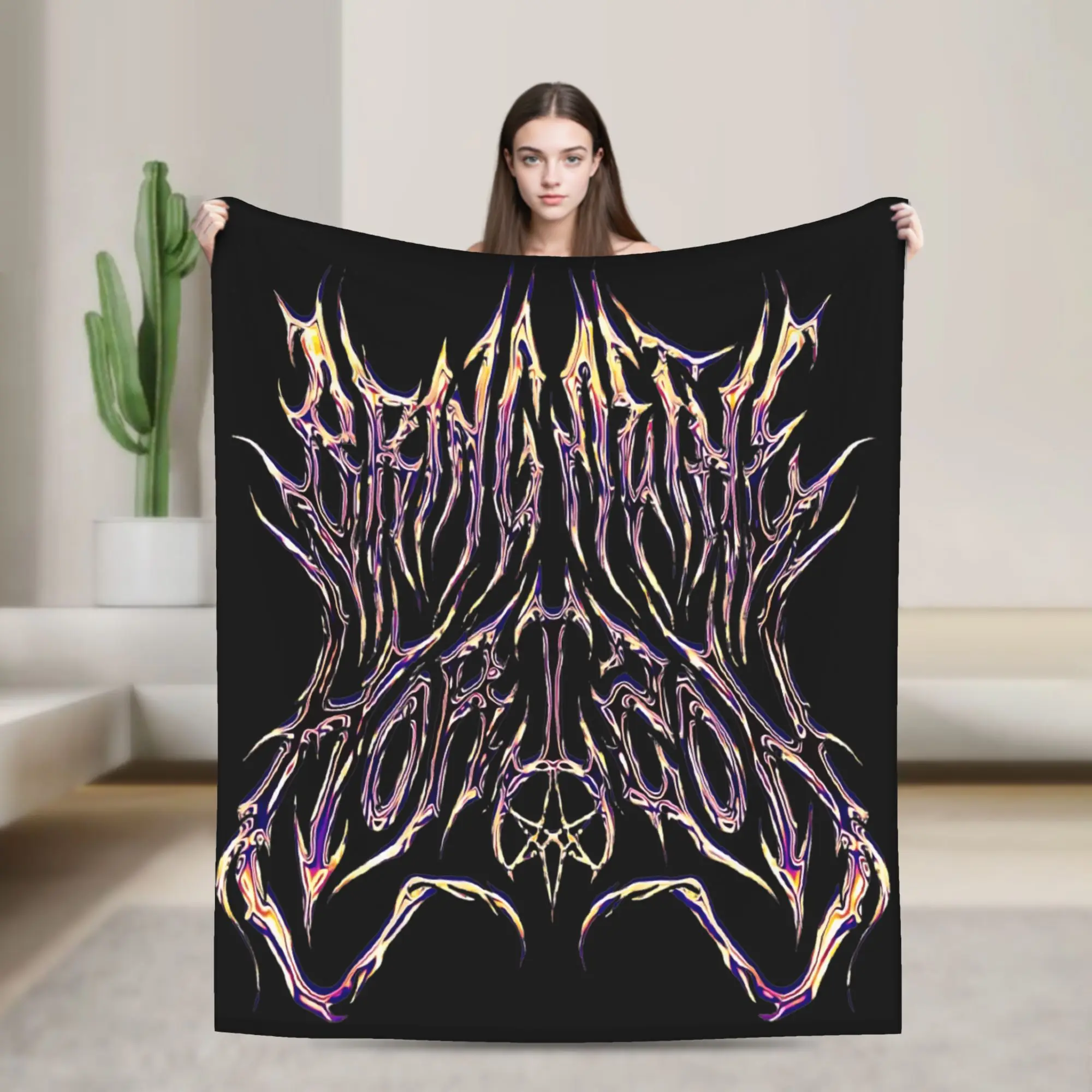 BMTH Bring Me The Horizon Blankets Quality Warm Soft British Rock Band  Throw Blanket Spring Decorative Bedroom Print Bedspread
