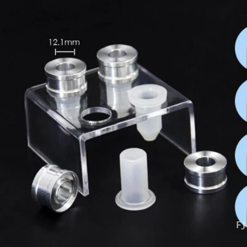 [YU] Kit de material de batom feito à mão feito à mão, ferramenta artesanal, bico pequeno de amostra, tubo vazio, molde de alumínio de silicone, batom