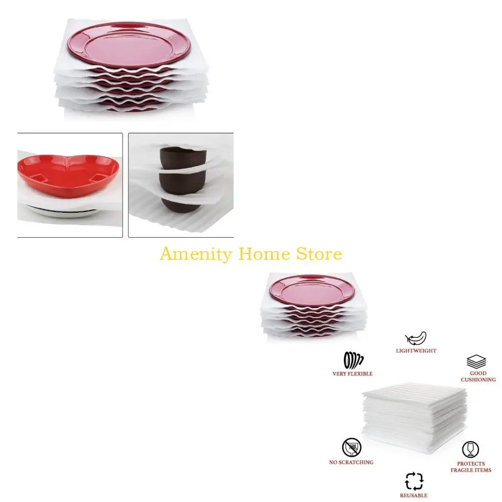 F26C 40Pcs Foam Wrap Sheets Cushioning Moving Supplies Protect Glasses,China,Dishes for Shipping Storing Packing