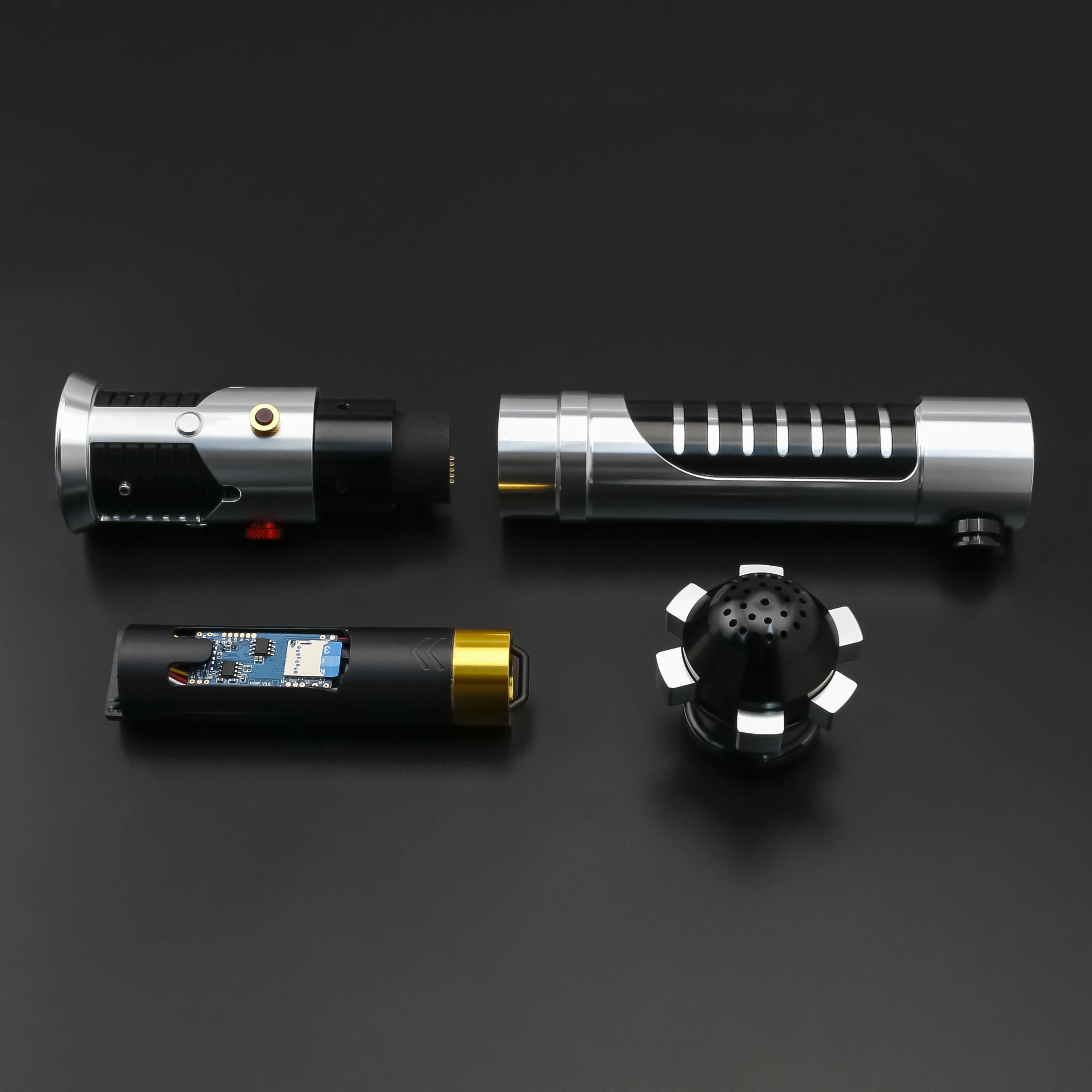 TXQSABER Jedi Obi-Wan EP1 Lichtschwert Metallgriff Heavy Dueling RGB Proffie 2.2 Lichtschwert SNV4 Neo Pixel Laser Cosplay Geschenk