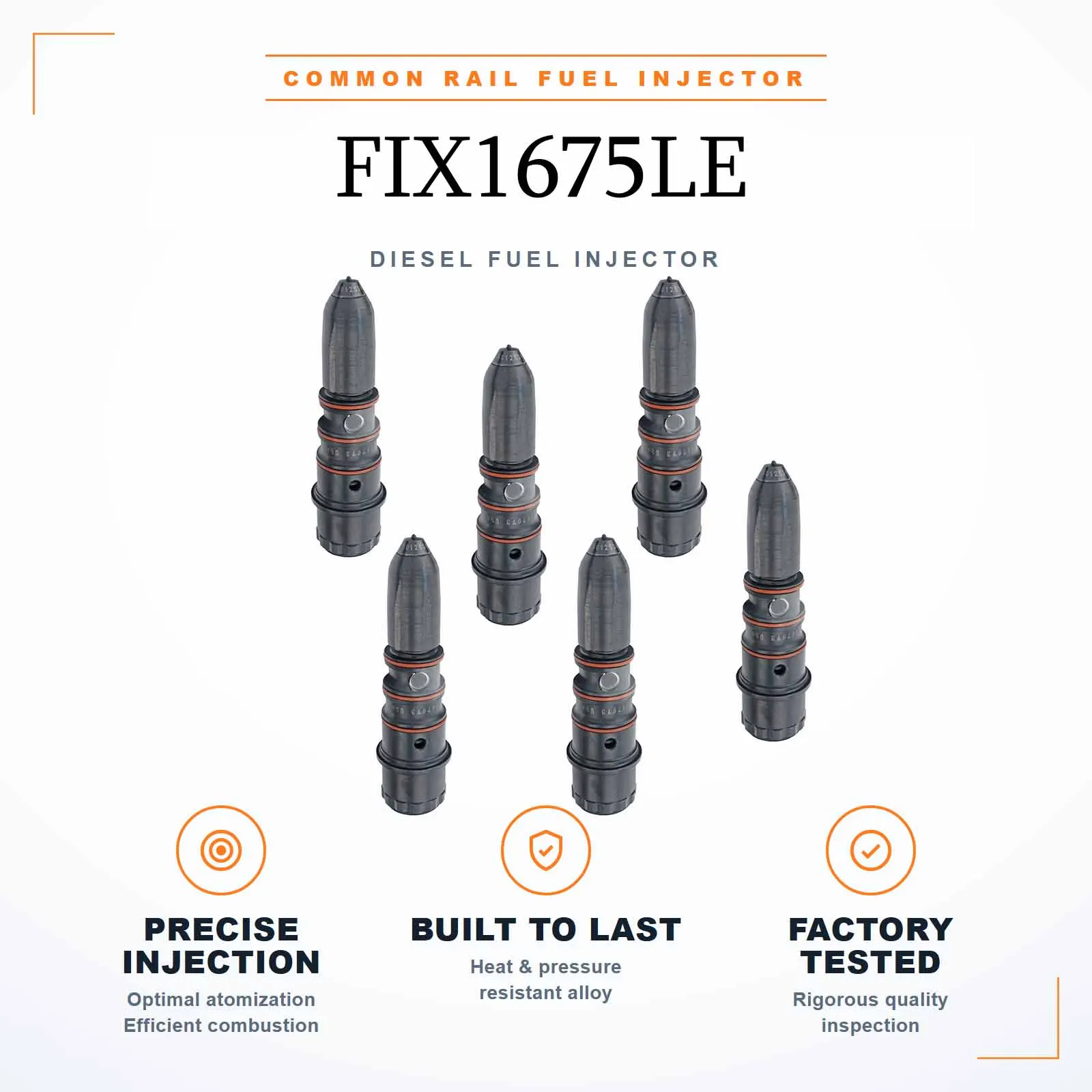 6PCS Fuel injector 4060958 For Cummins NH855 NT855 NT495 NT743 NTA855 N106 Engine