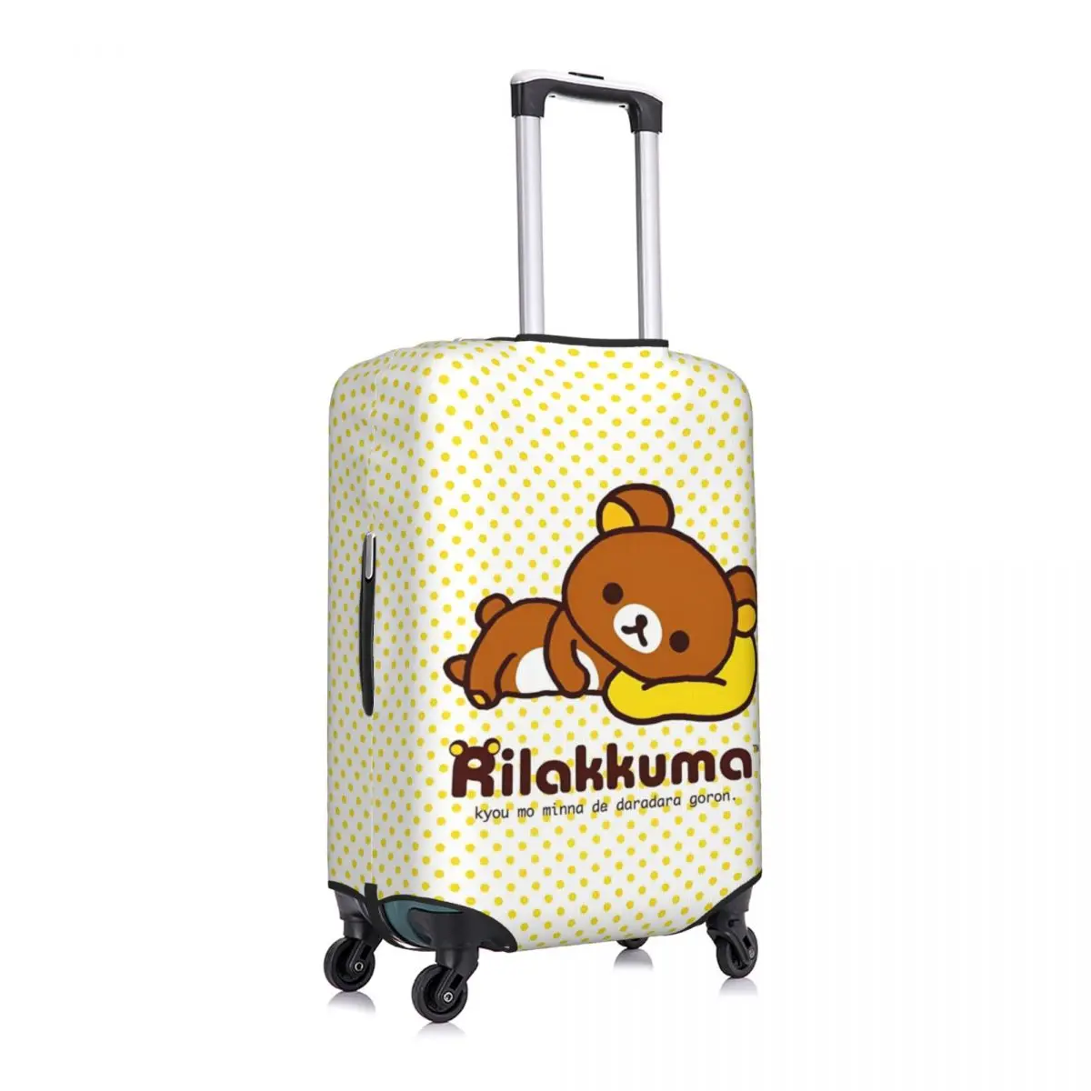 Rilakkuma الكرتون غطاء حقيبة الدب الحيوان رحلة رحلة سياحية متعة الأمتعة حامي