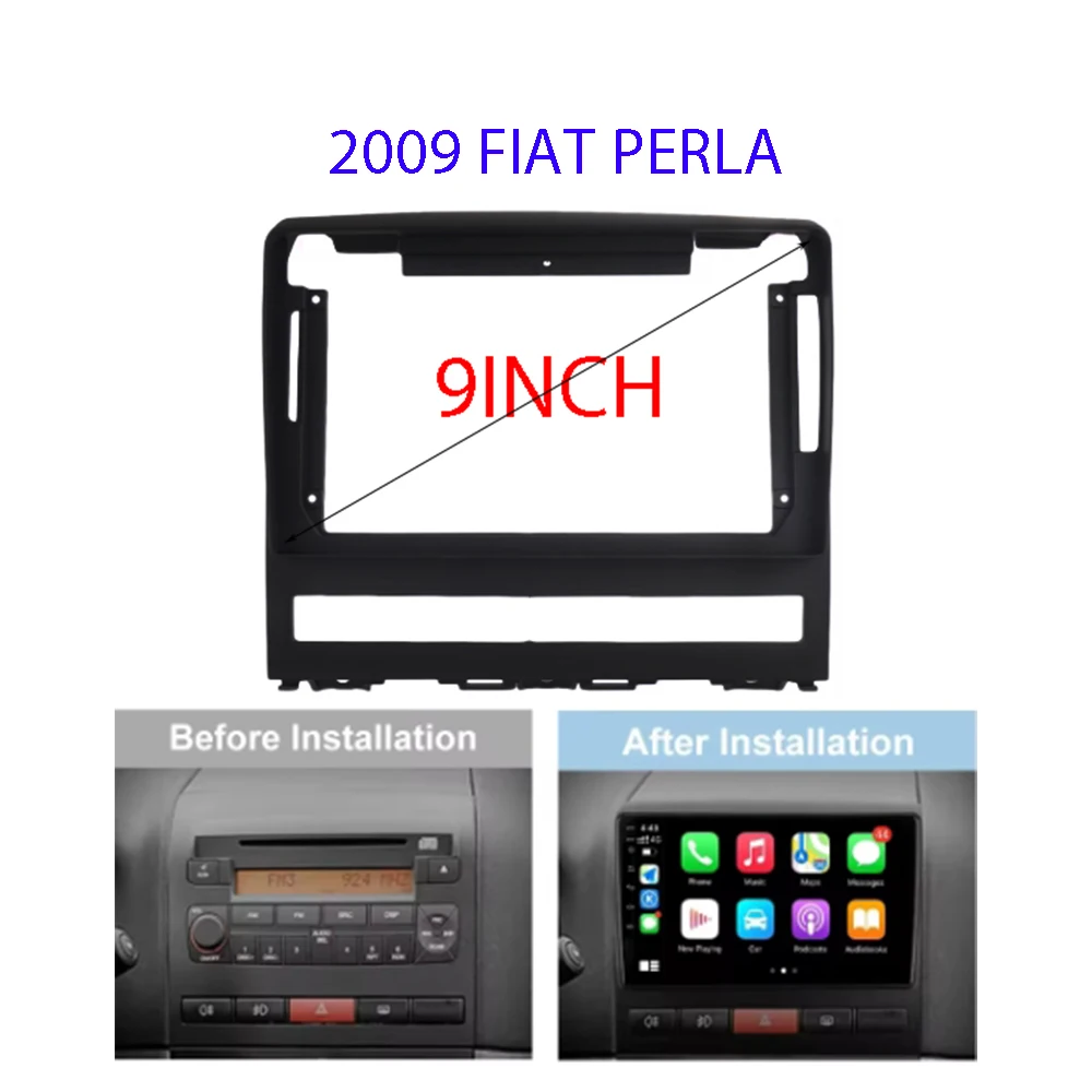 

9 Inch For FIAT Perla 2009 2 Din Car Radio Stereo DVD GPS MP5 Android Player Fascia Dash Frame