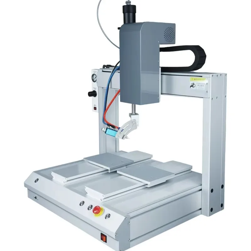 Universal Automatic Double Station Glue Dispenser with Rotation Spraying Machine for Silicone Epoxy Resin UV Adhesive Dispensing