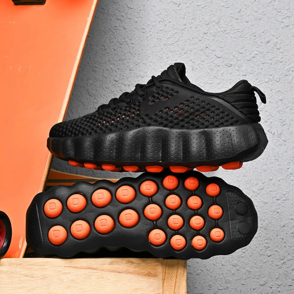 

2026 Men's summer lightweight sports shoes, fashionable solid color versatile casual lace up men's shoes