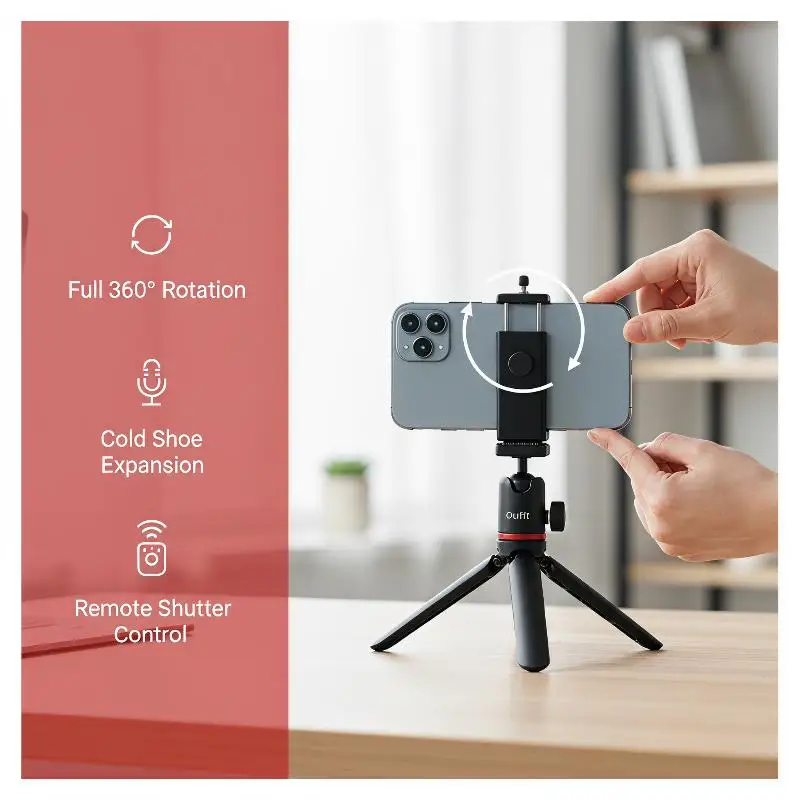 Camera Hot Shoe Phone Tripod Mount Holder Mobile Smartphone Support Cold Shoe Adapter For Phone Photography Accessories