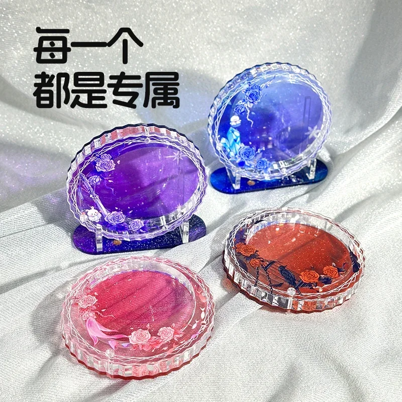 

Anime Love and Deepspace Sylus Rafayel Zayne Xavier Cosplay Acrylic Badge Showing Stand Cartoon Emblem Storage Card Brick Xmas