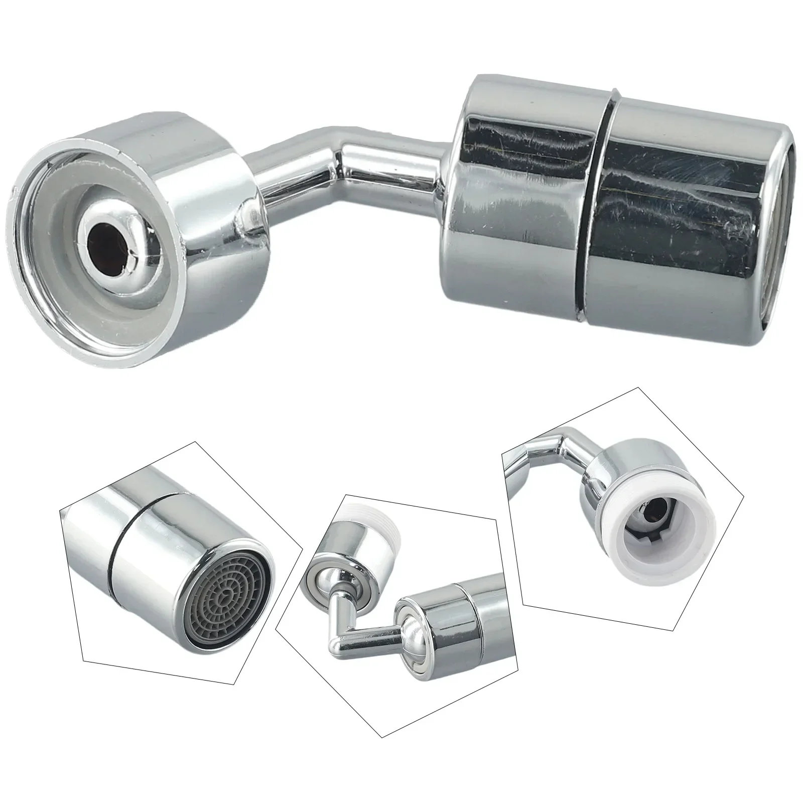 

1pcs Bubbler Silver Bubbler Saving Water Silver Splash Filter Sprayer Head Top Sale 720 Degree Bathroom Filter