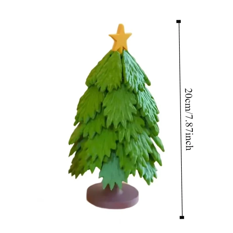 Dessous de verre pliable en forme d'arbre de noël, presse, jouets originaux, porte-tasse antidérapant, Base de feuille, tapis de tasse