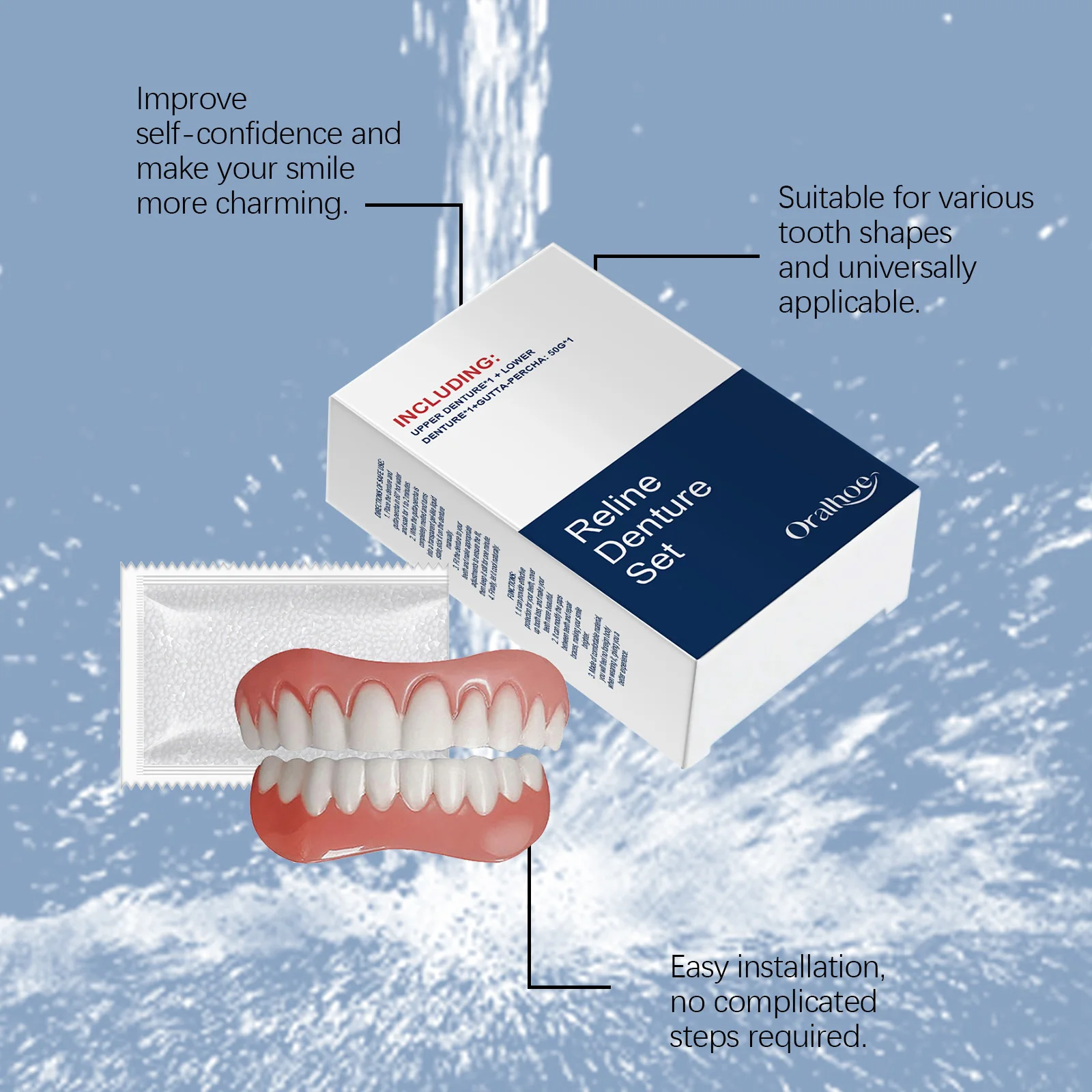 Denti finti Protesi Dente temp - Teeth Whitening Veneers recensione e prezzo