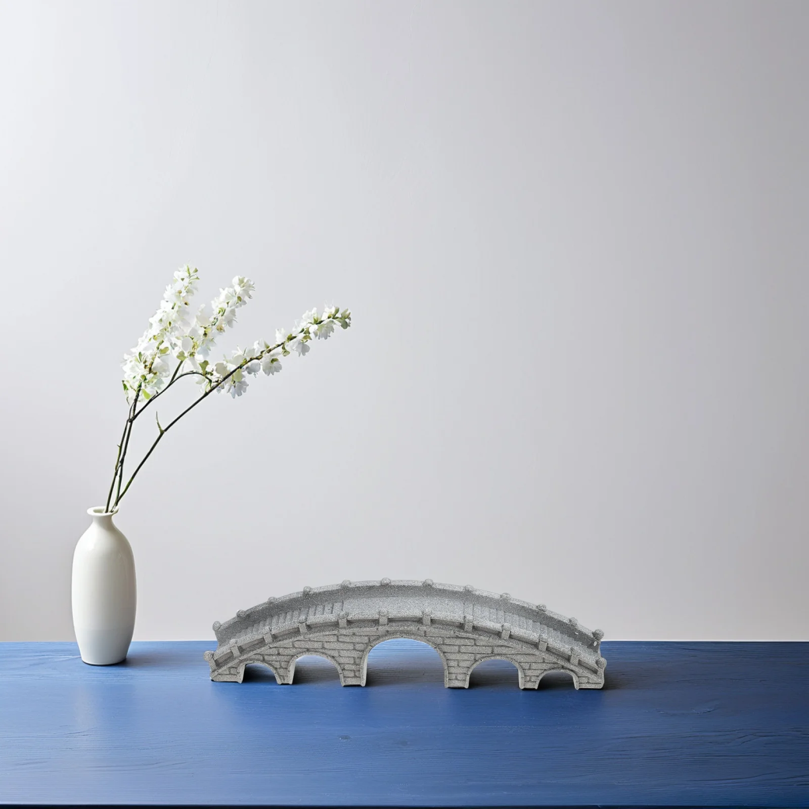 جسر حجري لديكور المناظر الطبيعية الصغيرة مصنوع يدويًا بونساي مصغر لحوض السمك وخزان الأسماك وحديقة سطح المكتب