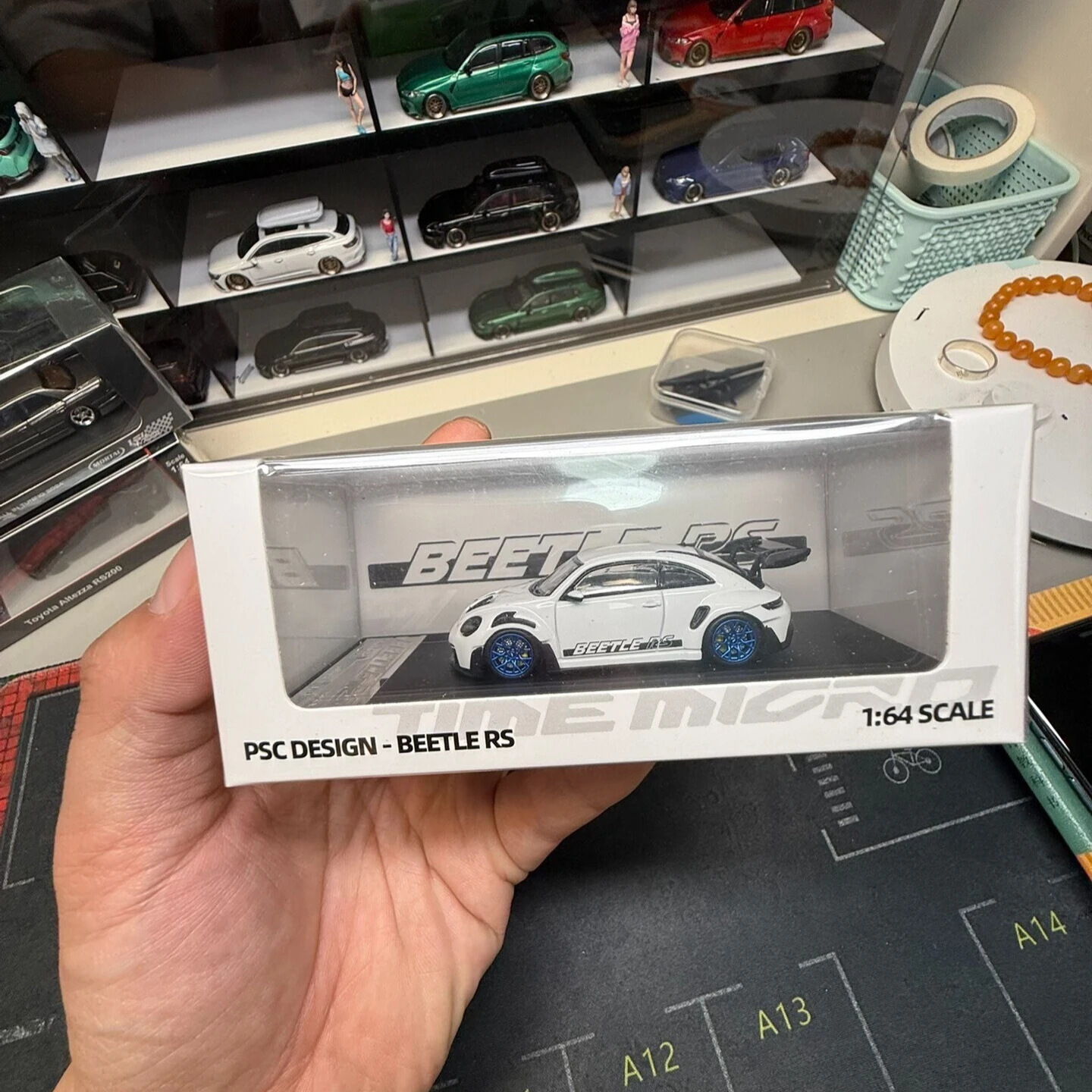 Diecast TimeMicro x PSC 1:64 Scale Beetle RS Alloy Car Model
