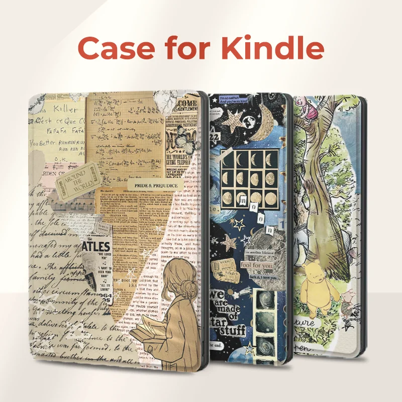 Pokrowiec ochronny Twosheep Kindle odpowiedni dla Kindle paperwhite 12. generacji 7 cali i kindle 11. generacji 2024 z etui z klapką odblokowującą
