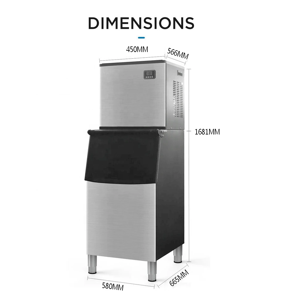 Automatic Ice Cube Making hine B Commercial Ice Maker hine for Business High Productivity Featuring Compressor Gear