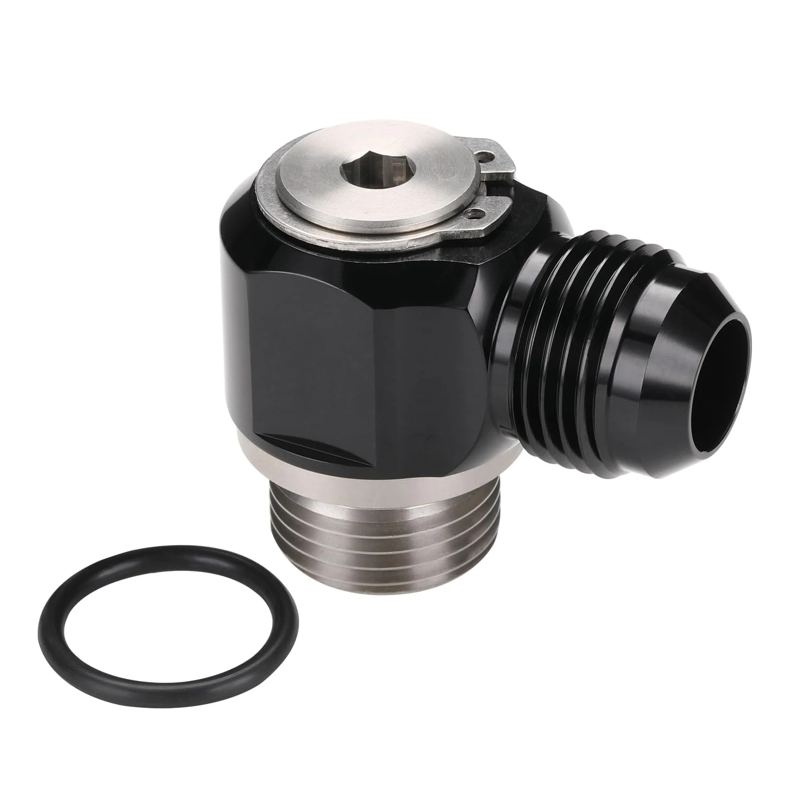 AN6 AN8 AN10 Turbo Brake Hose Fittings For Motorcycle & Automotive Stainless Steel Adapter Black Bolt Ring ORB6/ORB8/ORB10 view 3