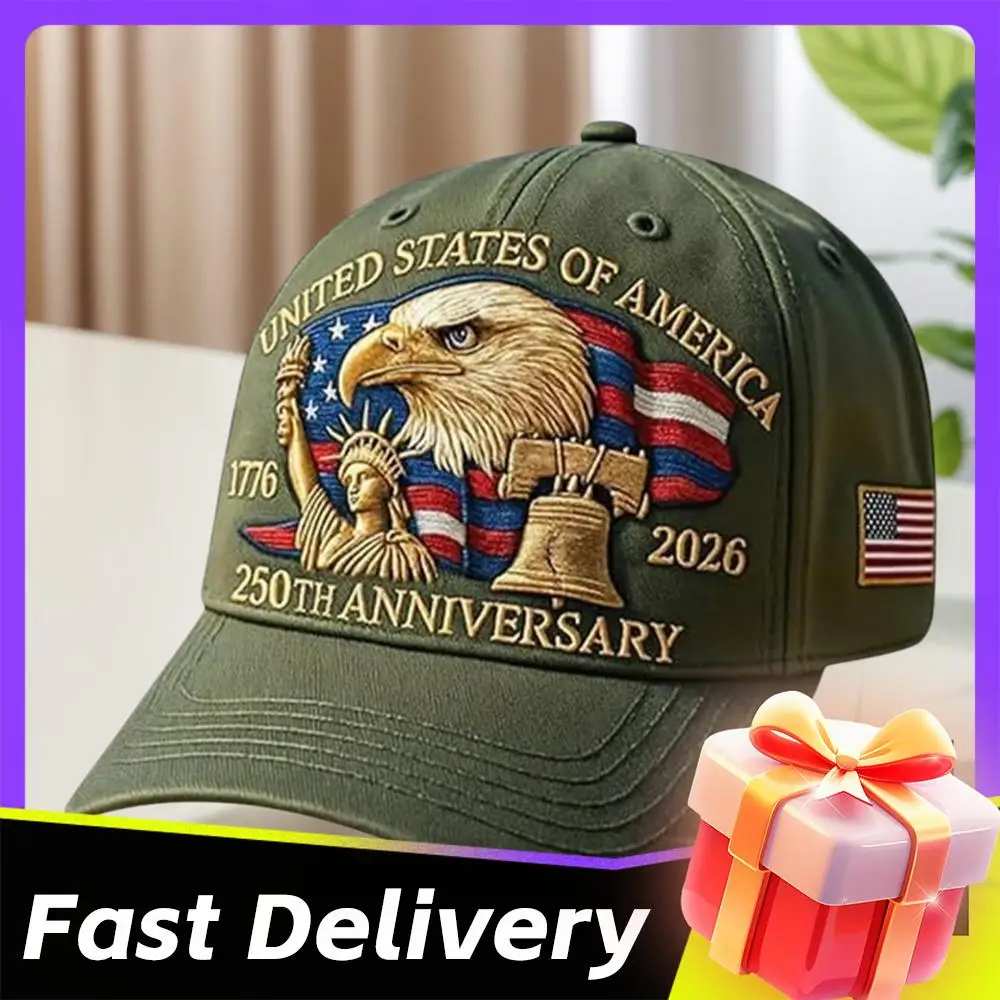 الرجال النساء قبعات البيسبول الولايات المتحدة 250th الذكرى قبعة قابل للتعديل الرجعية غسلها قبعة وطنية الولايات المتحدة 250th الذكرى الرياضة قبعة سائق الشاحنة #1