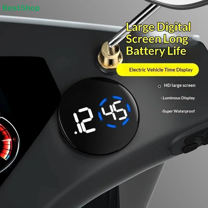Fashionable Car LED Clock Touch-Control Dashboard Watch With LED Display Light For Fridge RV Classroom Travel Vehicle