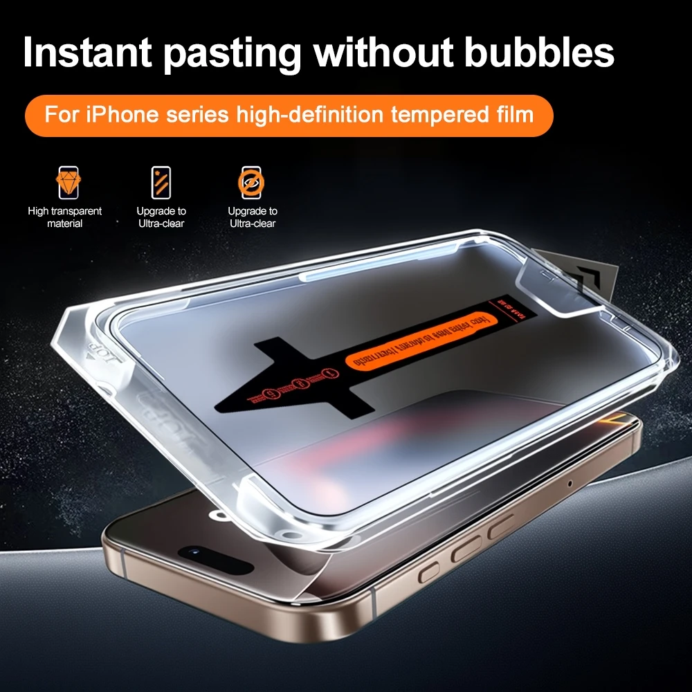 1-5PCS HD Einfach zu Installierender Hartplastik-Displayschutz für iPhone 18 Pro Max Panzerglas