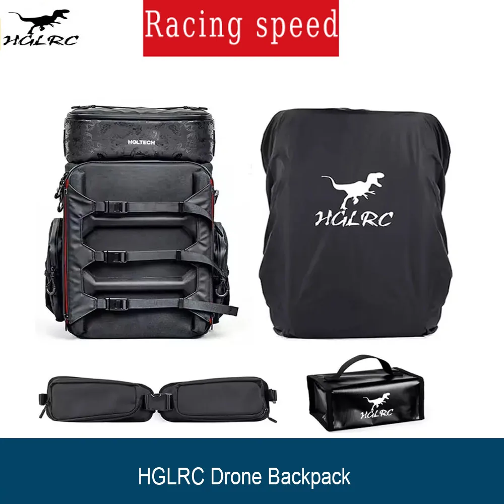 

HGLRC FPV Рюкзак 360X260X530 мм Водонепроницаемая брызгозащищенная ткань для RC FPV Фристайл Дроны Уличная сумка